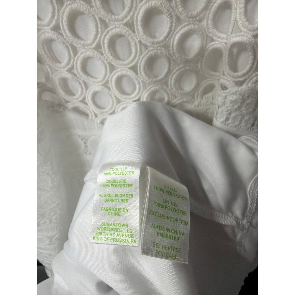 Lilly Pulitzer Larina Lace Shift Dress White Coastal Chic Preppy S - Picture 7 of 7